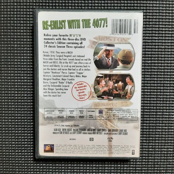 M*A*S*H MASH - Season 3 Collector's Edition (DVD, 2003, 3-Disc Set) - Picture 4 of 4